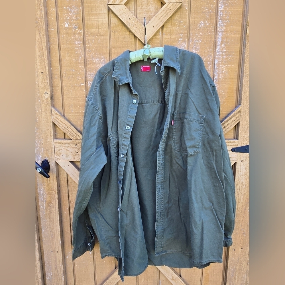 Levi's Green Lightweight Shirt Jacket Versatile Casual Wear